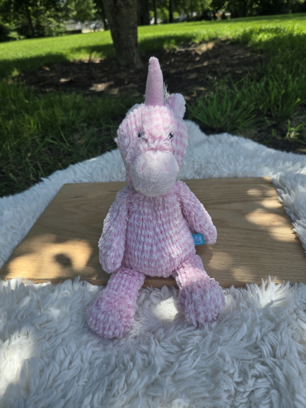 Plush Pink Unicorn Stuffed Animal - Soft Cuddly Toy